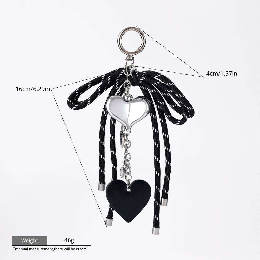 Black heart charm