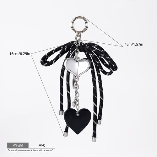 Black heart charm