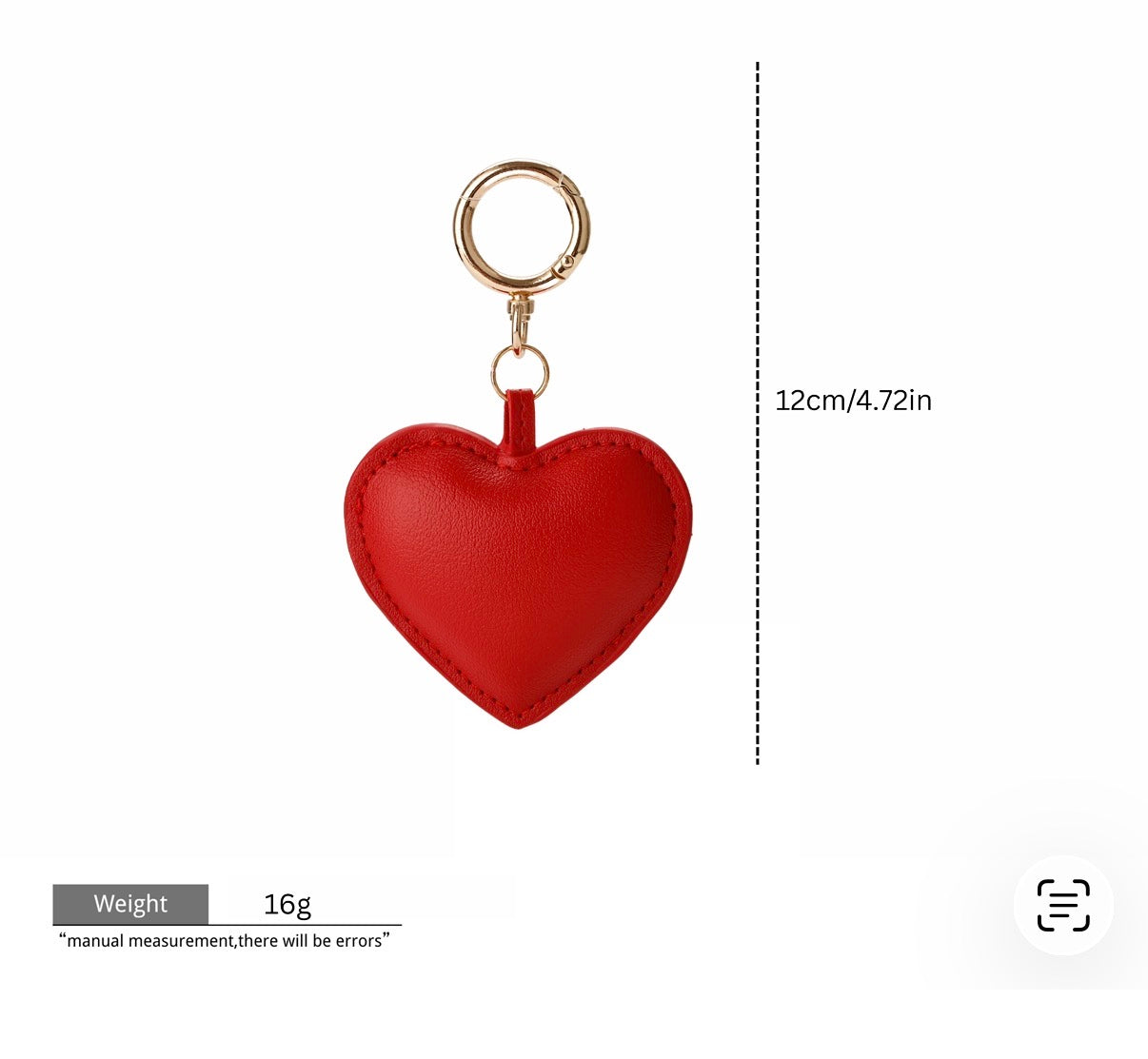 Single heart charm