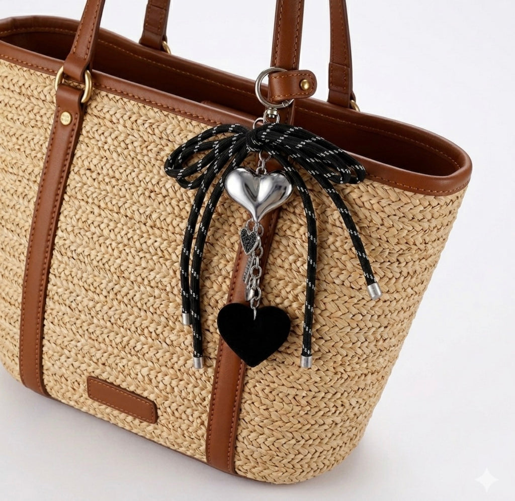 Black heart charm