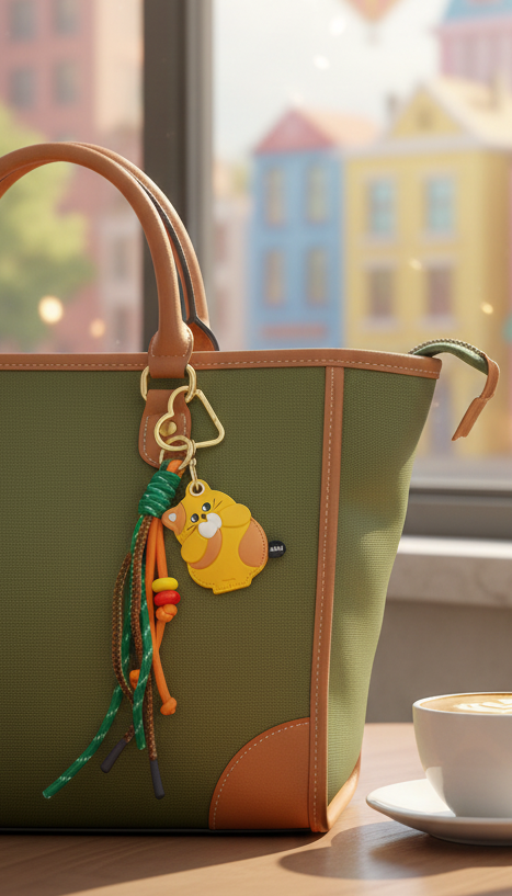 YELLOW CAT CHARM