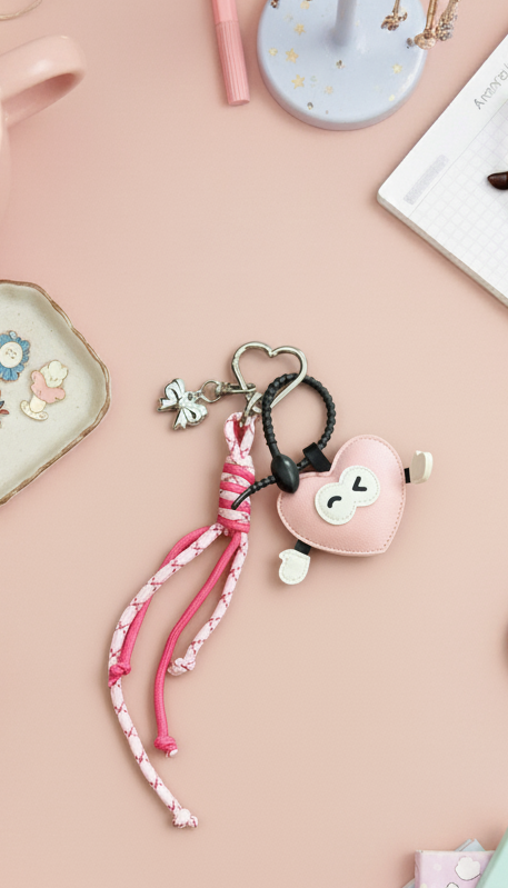 PINK HEART CHARM